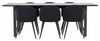 ebuy24 Essgruppe Oslo Essgruppe Esstisch 100x220cm schwarz und 6 Sk, (7-tlg) Bild 4