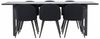 ebuy24 Essgruppe Oslo Essgruppe Esstisch 100x220cm schwarz und 6 Sk, (7-tlg) Bild 5