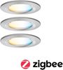 LED Einbauleuchte Nova Coin IP44 rund 78mm Tunable White 3x6W 3x530lm 230V Eisen gebürstet Aluminium Bild 1