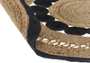 Teppich Jute beige schwarz ⌀ 120 cm Kurzflor YOZGAT Bild 5