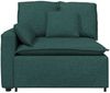 vidaXL Modulares Sofa Endmodul mit Armlehne Kissen Dunkelgrün 100 cm 4104391 Bild 3