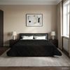 vidaXL Winterbettdecke Gepolstert Schwarz 200 x 240 cm 42026329 Bild 4