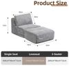 Leawin Sofa Gemütlicher Lounge Sessel mit Hocker, Cordstoff, ohne Montage, Mit Schaumstoff gepolstert, bequem für Wohn- & Schlafzimmer Bild 4