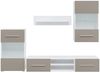 vidaXL 5-tlg. Wohnwand mit LED-Beleuchtung Steingrau Holzwerkstoff 3324233 Bild 5