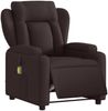 vidaXL Massagesessel Elektrisch Dunkelbraun Stoff 3204475 Bild 3