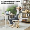 HOMCOM Stuhl Ergonomischer Kniestuhl, Kniehocker mit Rückenlehne (Bürostuhl, 1 St), zur Verbesserung der Nackenschmerzen Rückenschmerzen Creme Bild 4