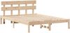 vidaXL Bettgestell mit Kopfteil Braun 140 x 200 cm Massivholz Kiefer 872161 Bild 2