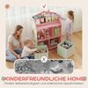 AIYAPLAY Kinderregal Spielzeugregal mit 2 Stoffschubladen offen Regal, Bücherregal Kinder 1-tlg, für 3-8 Jahre für Spielzeug Bücher 62,5 x 30 x 91,5 cm Rosa Bild 4
