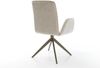 Drehstuhl Vinja-Flex Webstoff Soft Beige Kreuzgestell breit Effektfinish Titan 360° drehbar Wippfunktion Bild 5