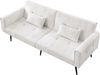 Schlafsofa mit Cordbezug, klappbar, 175 x 71 x 71 cm, beige Bild 4