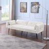 Schlafsofa mit Cordbezug, klappbar, 175 x 71 x 71 cm, beige Bild 5