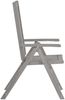 vidaXL Verstellbare Gartenstühle mit Auflagen 8 Stk. Grau Akazienholz 3075154 Bild 5