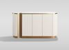 Livin Hill Stilig ST917F Kommode, MDF, Kunstmarmor, Edelstahl, 88 x 40 x 158 cm Bild 1