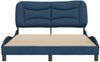 vidaXL Bettgestell ohne Matratze "Hvar" Blau 140x190 cm Stoff 3207771 Bild 4