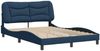 vidaXL Bettgestell ohne Matratze "Hvar" Blau 140x190 cm Stoff 3207771 Bild 3