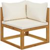 vidaXL 4-Sitzer-Gartensofa mit Auflagen Creme Akazie Massivholz 3057639 Bild 4
