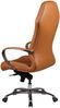 FineBuy Bürostuhl MONTY Echt-Leder Schreibtischstuhl Camel Bild 2