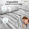 ZIRVEHOME Bettwäsche Baumwolle Bettbezug Grau-Weiß Ornamental Elegantes Barockmuster Daria, Renforce, 3 teilig, Baumwolle Bettbezug Grau-Weiß Ornamental Elegantes Barockmuster Bild 3