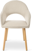 GOEURVANT 1316 Esszimmerstühle 4er-Set, Webstoff - Beige Bild 3