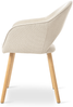 GOEURVANT 1316 Esszimmerstühle 4er-Set, Webstoff - Beige Bild 4