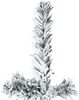 vidaXL Künstlicher Halb-Weihnachtsbaum mit Schnee Schlank 150 cm 344605 Bild 4