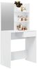 vidaXL Schminktisch mit Spiegel Hochglanz-Weiß 74,5x40x141 cm 802810 Bild 4