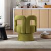 Drehsessel Bouclé mit 360°-Drehfunktion, 67x55x74 cm, Olivgrün Bild 3