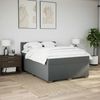 vidaXL Boxspringbett mit Matratze Dunkelgrau 160x200 cm Stoff 3285954 Bild 3