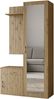 AX LIVING Garderoben Set Eiche Magnola – 100cm stilvoll & funktional Bild 2