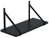 AKKE Wandregal, Hängeregal GINO modern mit schwarzen Befestigungen 2mm PVC LOFT Bild 3