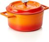 Cocotte Ø 21cm orange Gusseisen emailliert LAVA CAST IRON Bild 1
