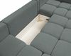 AX LIVING Ecksofa Grau mit Schlaffunktion Hosio 359 cm – Komfortable Wohnlandschaft Bild 5