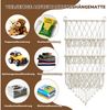 Refined Living Hängekorb Hängeregal 3 Etagen Kuscheltier Hängeorganizer Hängeaufbewahrung (Wandregal Wand-Organizer Handgewebtes Baumwollseil Boho-Makramee, 1 St, Stofftier Spielzeug Hängematte Kuscheltier Aufbewahrung über der Tür), Wand Aufbewahrungs... Bild 4