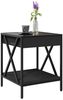 vidaXL Couchtisch mit Infinity-LED Schwarz 40x40x49 cm 847692 Bild 5