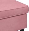 vidaXL Hocker Rosa 55 x 35 x 41 cm Samt 42029990 Bild 5