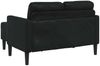 vidaXL 2-Sitzer-Sofa mit Chaiselongue L-förmig Schwarz 125 cm Kunstleder 4107083 Bild 5