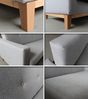 Sofa Wood mit Schlaffunktion - Schlafsofa mit Bettkasten, Bettsofa, Massivholz, Polstersofa mit Holzfüße (Beige (Twist 02)) Bild 5