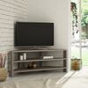 Dmora Fernsehschrank Naypyidaw, Ständer für Wohnzimmerfernseher, Niedriges Wohnzimmer-Sideboard, TV-Ständerbasis, 114x36 h45 cm, Beige Bild 2