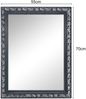 MIRRORS AND MORE 'Tanja' Rahmenspiegel Holz, schwarz-silber, 55x70cm Bild 4