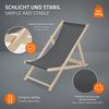 ECD Germany Gartenliege Holz Liegestuhl Beachstuhl klappbarer Strandstuhl Strandliege Liege, 10 St, 10er Set Sonnenliege mit 3-Fach verstellbarer Rückenlehne Relaxliege Bild 3