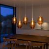 s.luce Echos Esstischlampe 5-flammig 2-reihig 160cm Ø 18/25cm Klar, Weiß Bild 2