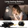 LQWELL LED Leselampe Leselampe Buch Klemme im Bett, USB Wiederaufladbare Leselicht, LED fest integriert, mit 3 Farbtemperaturen, 10 Helligkeitsstufen & Stufenloses Dimmen, 360° Flexibel Buchlampe für Kinder, Buchliebhaber Bild 3
