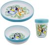 Bluey Kindergeschirr-Set Bluey und Bingo Kinder Geschirr-Set 3 teilig (3-tlg), 1 Personen, BPA-Frei, Becher Teller Schüssel antirutsch Bild 2