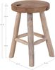 House Nordic Hocker, Teakholz, natur, 4 Beine, ø30x45 cm Bild 3