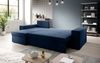 Designer Sofa Denver mit Schlaf- und Klappfunktion Samt Blau Links Bild 3