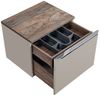 Badmöbel Set 3-tlg Badezimmerset AKAN Taupe Spiegelschrank 60cm ohne Waschtisch Bild 2