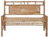 vidaXL Gartenbank mit Auflage 120 cm Bambus 3063891 Bild 3