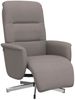 vidaXL Relaxsessel mit Fußteil Taupe Stoff 356566 Bild 2