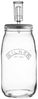 Kilner Fermentier Set, 3 Liter Einmachglas mit Gärverschluss und Rezeptbuch,17x17x32 cm Bild 1