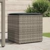 vidaXL Kissenbox mit Speicher Grau 50 x 50 x 50 cm Poly-Rattan 365410 Bild 3
